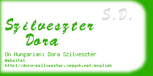 szilveszter dora business card